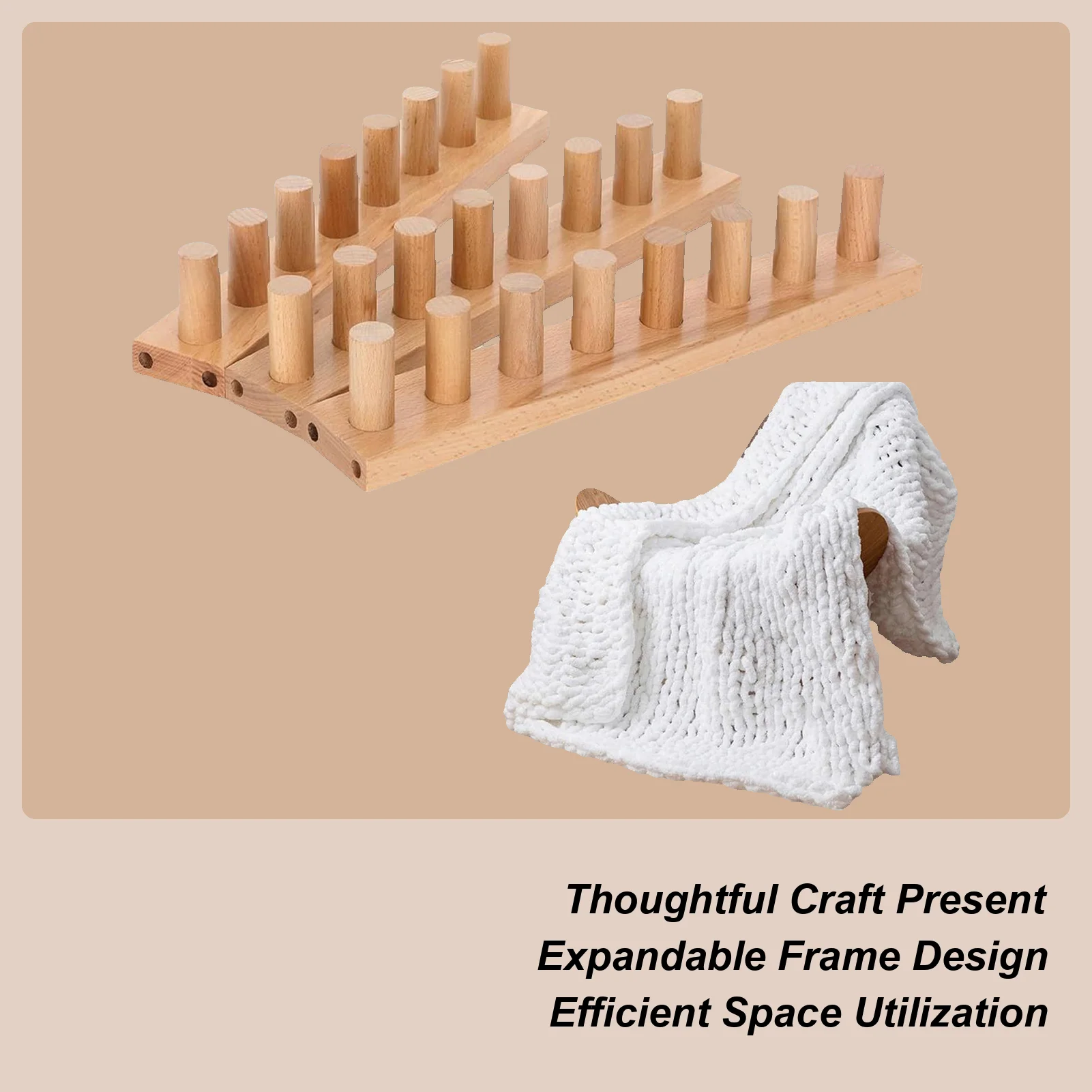 

Crochet Loom Chunky Crochet Loom Kit Yarn Knitting Set For Crafts Hobby Beginners Weaving Blanket Scarf Sewing Cushion