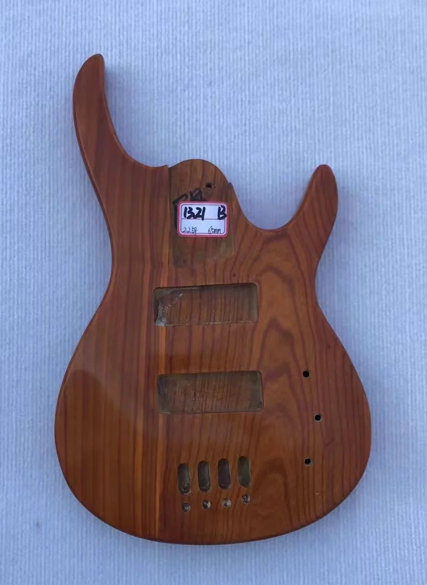 DIY 4 Strings Electric Bass Body Ash wood Guitar Bodies in Stock Discount 1321B