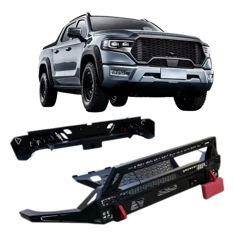 for Foton Tuland V9 Mars 9 Pickup Front and Rear Bumper with Trailer Hook Bolt Type Modification Accessories