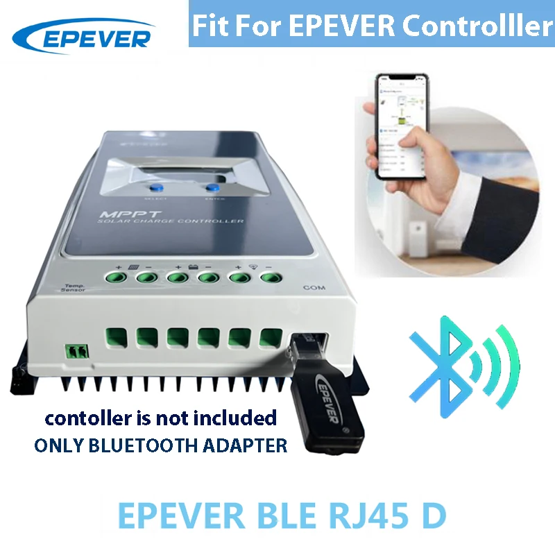 EPEVER Bluetooth Adapter BLE Fit EPEVER MPPT Controller Data Collection Communication Wireless Monitoring Of Connected Devices