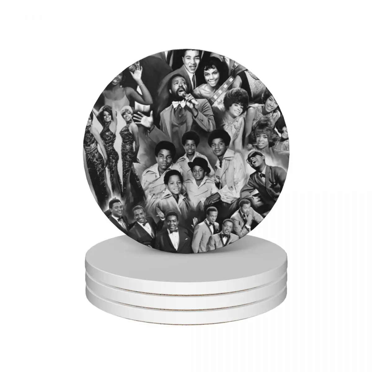 

motown legends Ceramic Coasters (Set of 4) drinks ceramic set customized cup holder Coasters