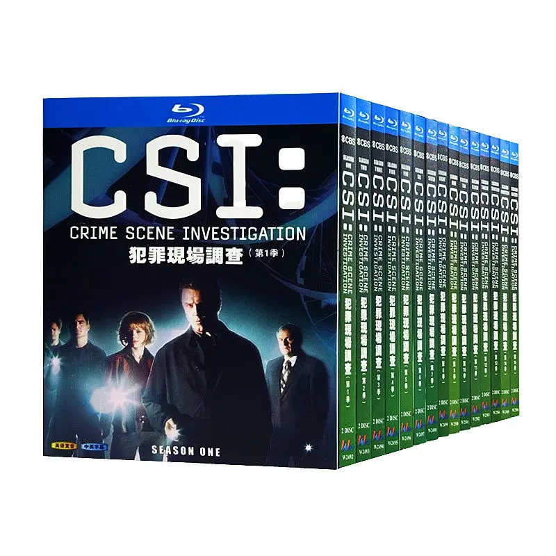

Blu-ray Ultra HD: Телесериал CSI: Криминальная полиция Лас-Вегаса, сезоны 1-15, BD-диски
