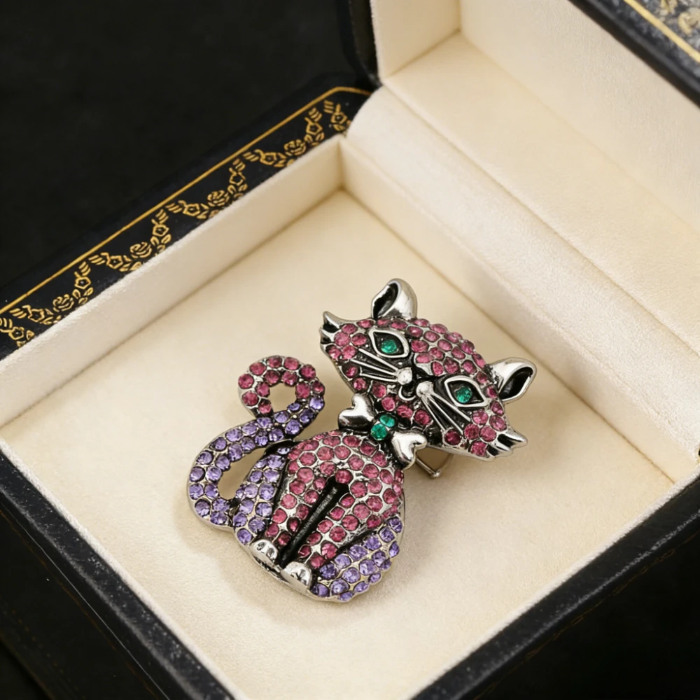 Luxuriöse Barocke Katzenbroschen für Damen und Herren Eleganter Schmuck Geschenke für Hochzeit Feiertage Partys