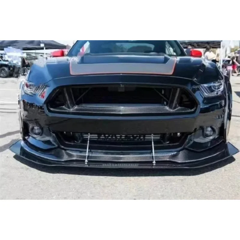 

Популярная передняя решетка бампера для Mustang 2018-2022, стиль карбон, нижняя сетка радиатора