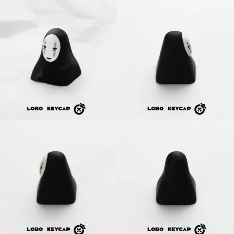 Faceless Men Anime Theme Keycaps Personalized Customization Resin Material Art Peripheral Mechanical Keyboard Key Cap