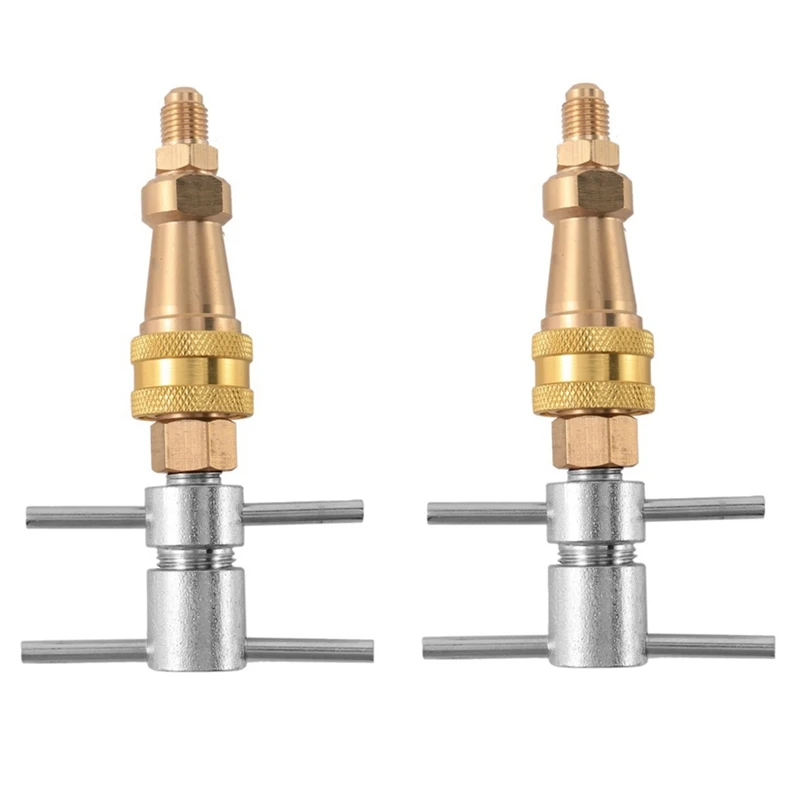 

Tools High Pressure Washer 1/4 Inch FNPT Refrigerator Quick Coupling Brass Washer Quick Connect Plug 2Pcs