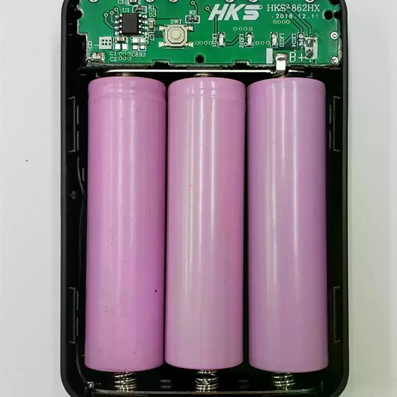3*18650 Battery Power Bank Case With 3 USB Ports Free Welding DIY Battery Holder Storage Box For Emergency Phone Charging view 4