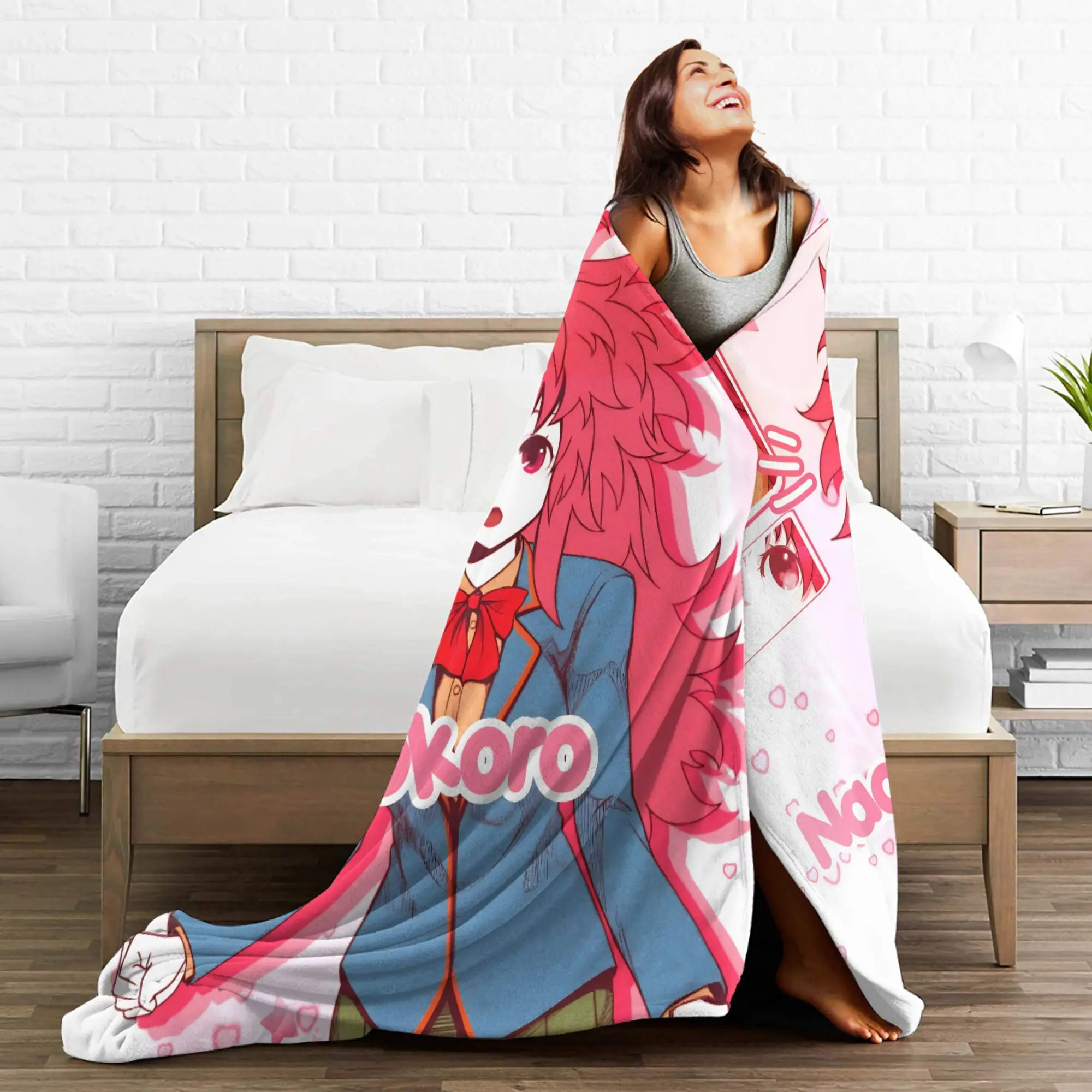 شين سو Idk سارة بطانية ناعمة دورك للموت لعبة نزهة أفخم الفراش يلقي غرفة المعيشة الفانيلا المفرش أريكة غطاء سرير #4