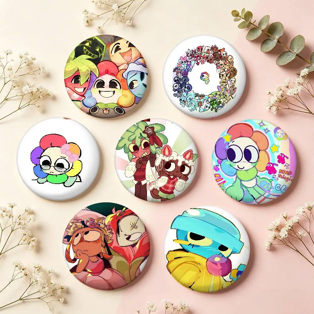 Cute D-Dandys W-World-S Cartoon Star Badges, Brooches, Pins, Tin Props, Christmas Gifts, Birthday Gifts