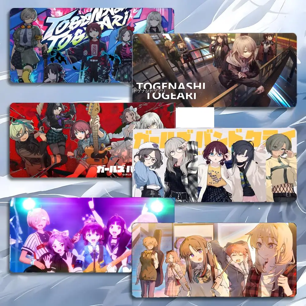 band music T-TOGENASHI TOGEARI Mouse Pad Mousepad Large Gaming LockEdge Thickened PC Table Desk Mat