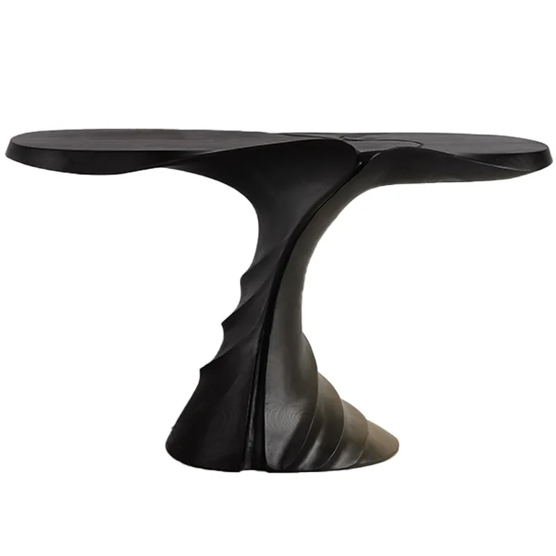 wabi-sabi wind entrance entrance table, designer narrow case end view table, decorative all-solid wood