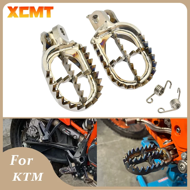 

Motorcycle PedalsTC4 Titanium For KTM Forged Foot Pegs Rests SX SX-F EXC EXCF XC XCF XCW XCFW 65 85 125 250 350 2012-2016