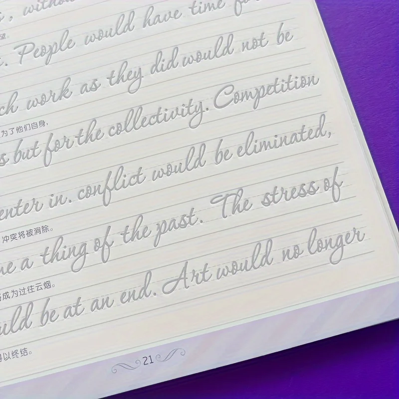 Książka do ćwiczeń pisma ręcznego dla dorosłych w języku angielskim - alfabet i śledzenie zdań, idealna do poprawy umiejętności pisma ręcznego, kalig wielokrotnego użytku