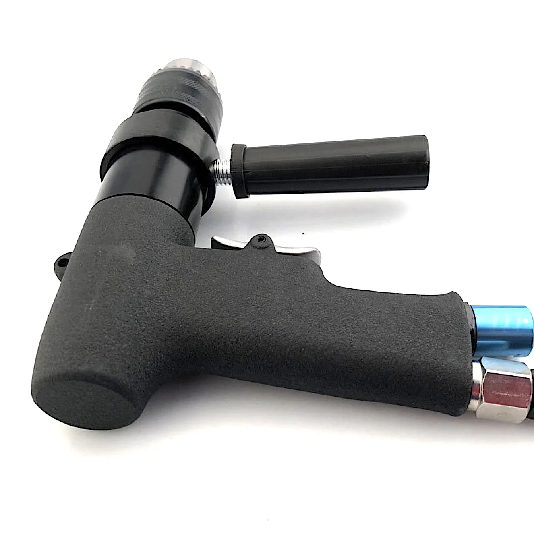 

unique Woodwork ,Metalwork Handheld Pneumatic Drill Robust, Long-lasting and Powerful Drills 1/2 In. 600 Rpm ,0.4 hp W/Auxiliary