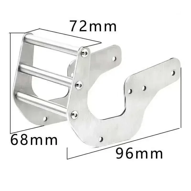 Metalen voorbumper en chassis pantserasbeschermer voor LOSI LMT 4WD massieve as Monster Truck RC auto upgrade onderdelen accessoires