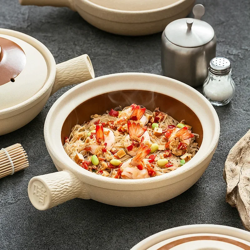 

CL old-fashioned rice single-handled soil casserole household and commercial dry-cooked small casserole with handle