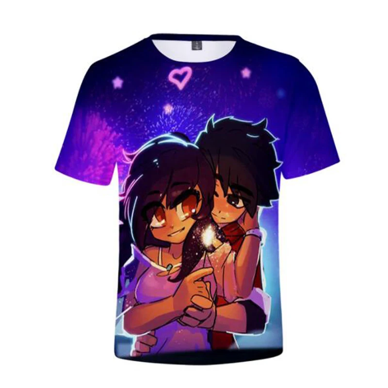 Tshirts Anime Aphmau Merch 3D Print Streetwear Boys Girls Cute Casual Fashion Oversized T Shirt Harajuku Kids Tees Tops Clothing