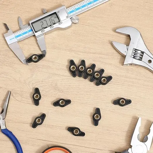 Beicai 5/10pcs Z-type Hand Nuts M4 M5 M6 M8 Through/blind Hole Adjusting Nut Plastic Hand Knob T Thumb Nut Black/white