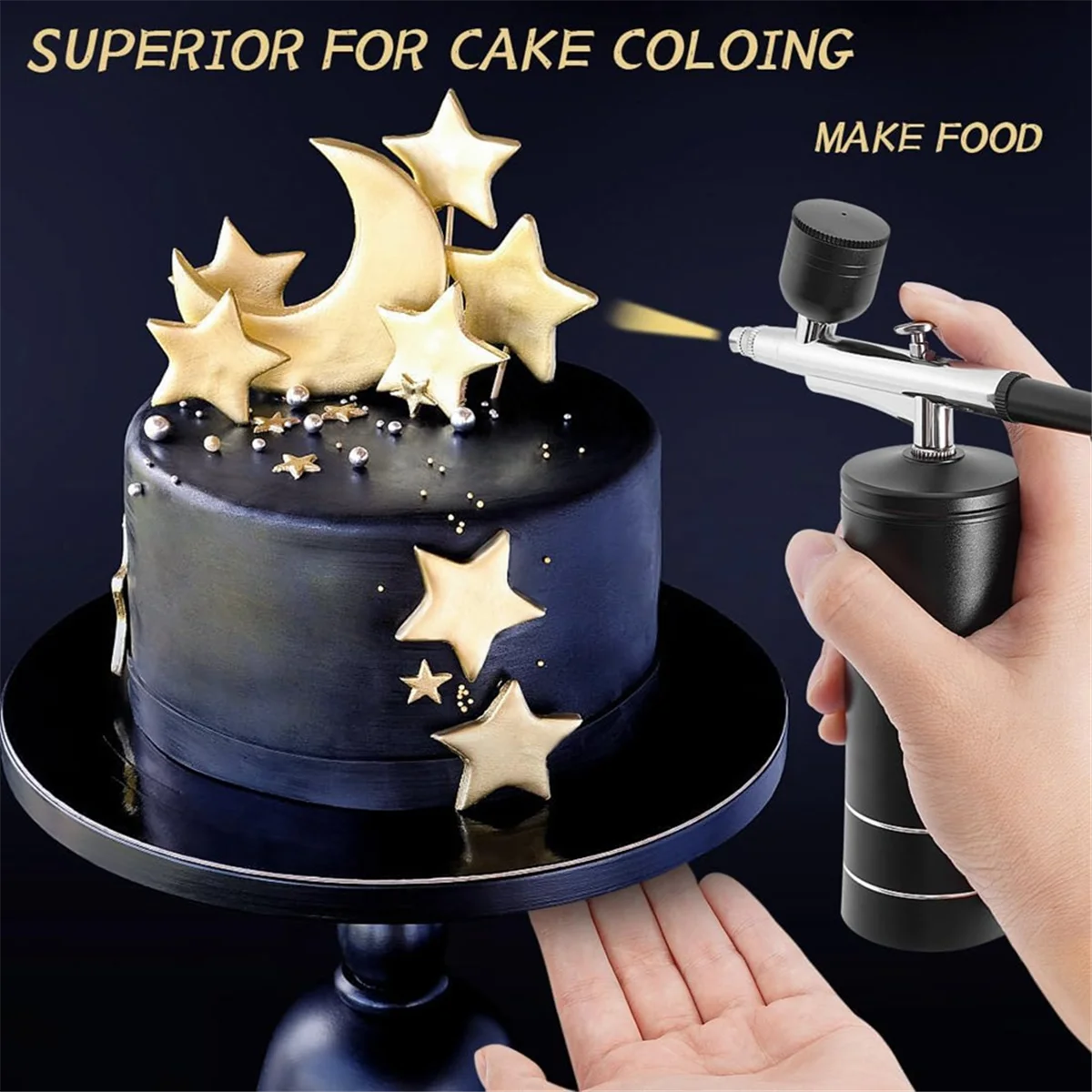 Airbrush Kit Draadloze Compressor Airbrush Set, Automatisch Verwerkt Model Schilderen, Nagels, Make-Up B