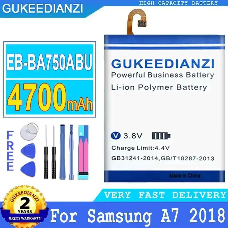 4700mAh EB-BA750ABU For Samsung Galaxy A7 2018 Version SM-A730x A730x SM-A750F A10 Mobile Phone Battery Lightweight