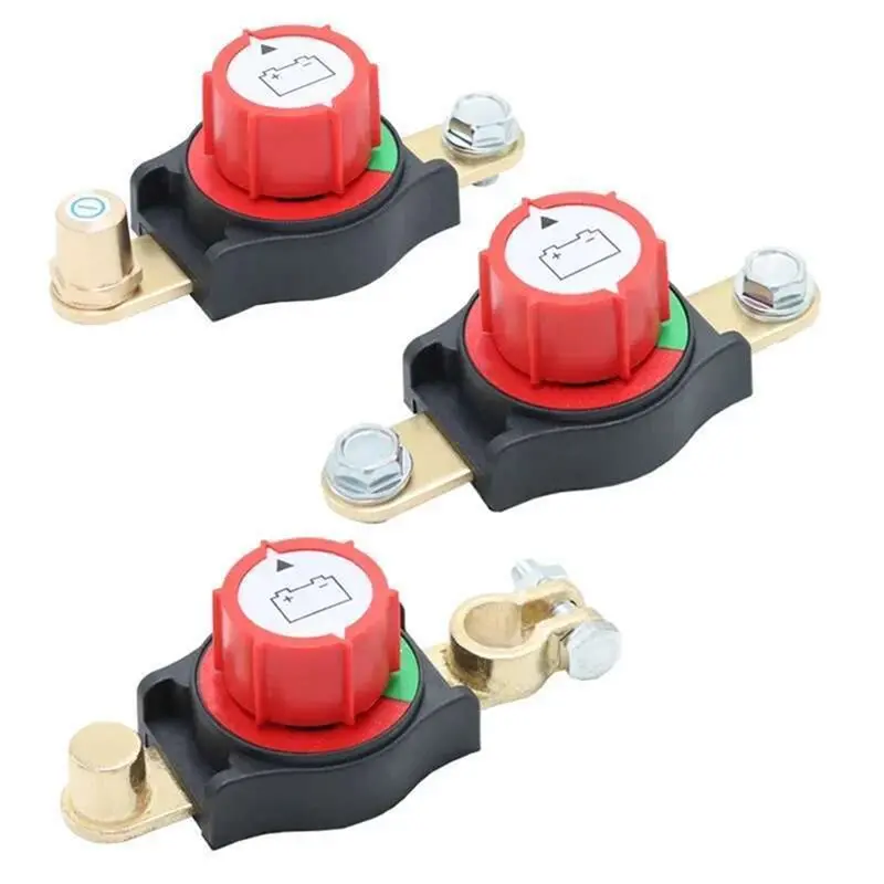 For Automotive And Marine Use 300A Disconnect Battery Switch 12V-48V Negative On OFF A71001 A71002 A71003 3Pcs