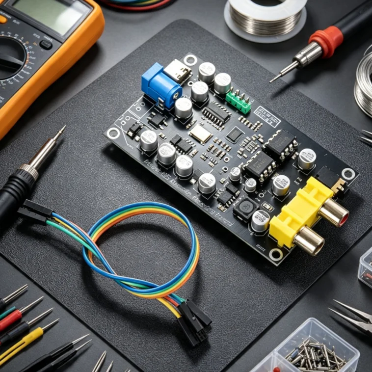 ES9038 I2S DAC Decoder Board, DSD512 Hi-Fi Audio Module for Bluetooth Audio Player Upgrade