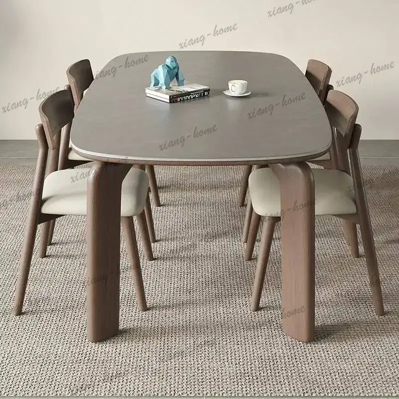 Japanese Style Dining Table 6 Chairs Designer Entryway Small Dining Table Coffee Console Salon Mesa De Cocina Kitchen Furniture