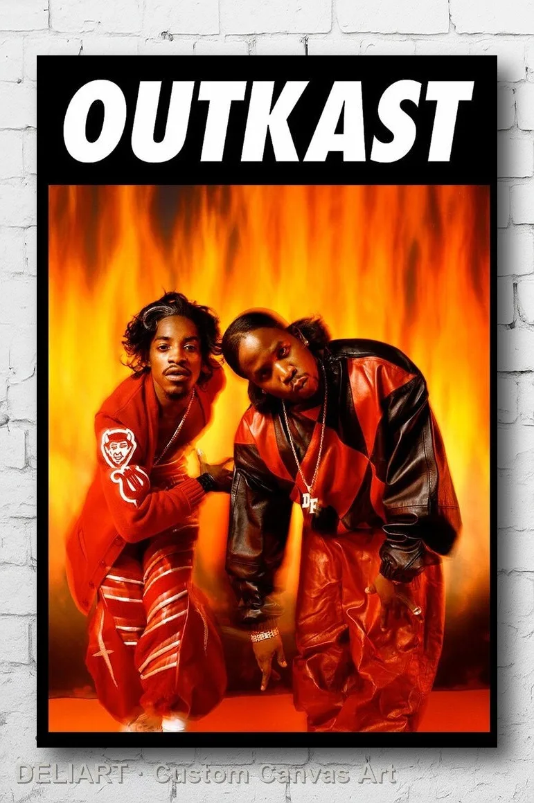 

OUTKAST - FIRE Canvas Poster Custom Size Available Room Decoration Home Decor Wall Art