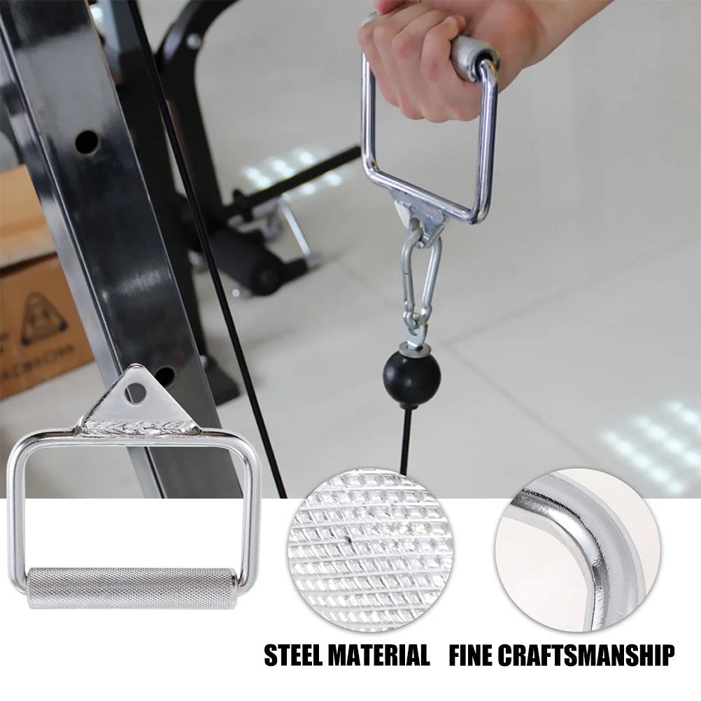 مقبض شريط المقاومة، قبضة تمرين مريحة للتدريب المكثف، معدات اللياقة البدنية المحمولة، مرفقات كابلات الصالة الرياضية