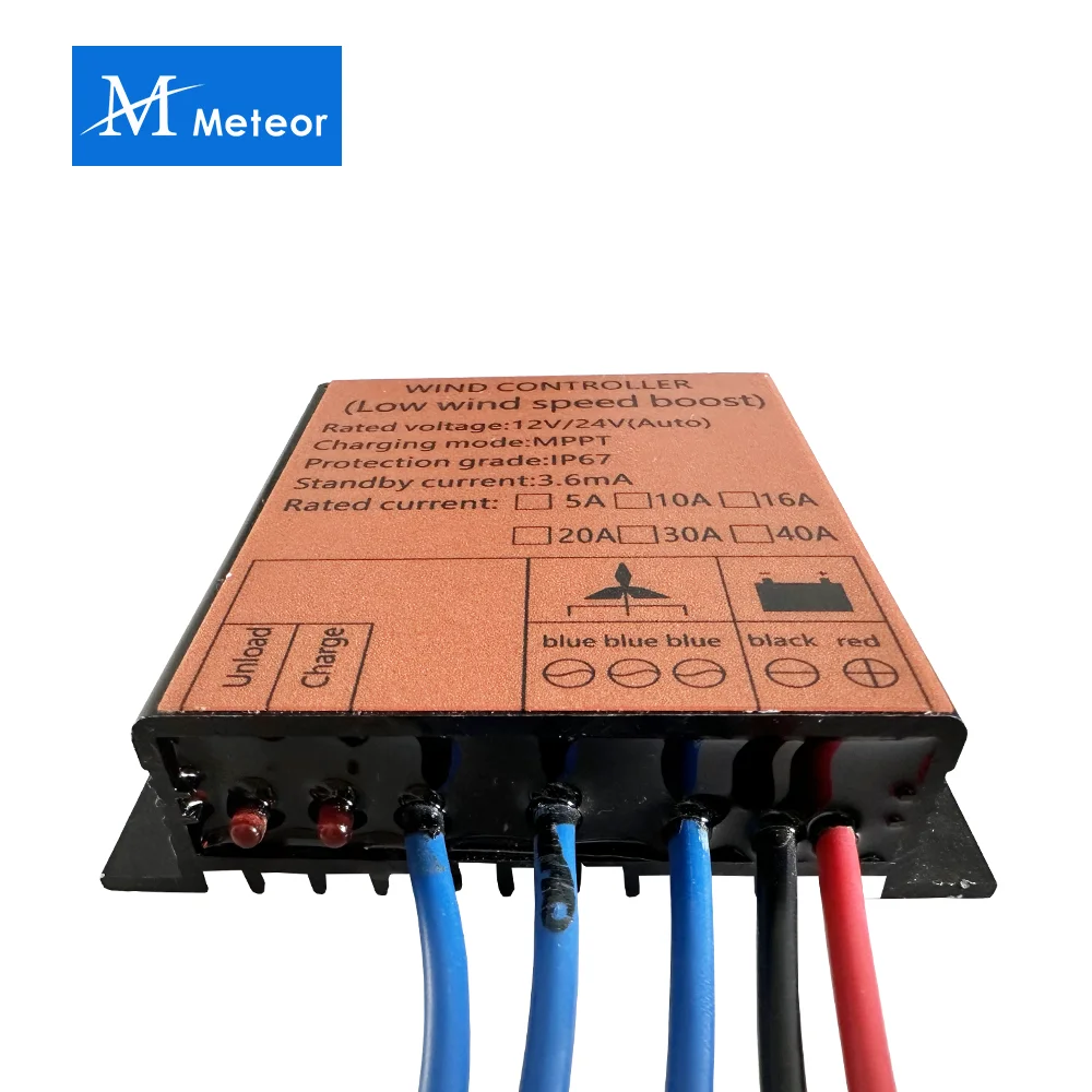 Imagem -04 - Mppt Wind Charge Controller For Wind Turbine Generator Water Proof Ip68 para Uso Doméstico 2000w 10a 20a 30a 40a 12v 24v 48v