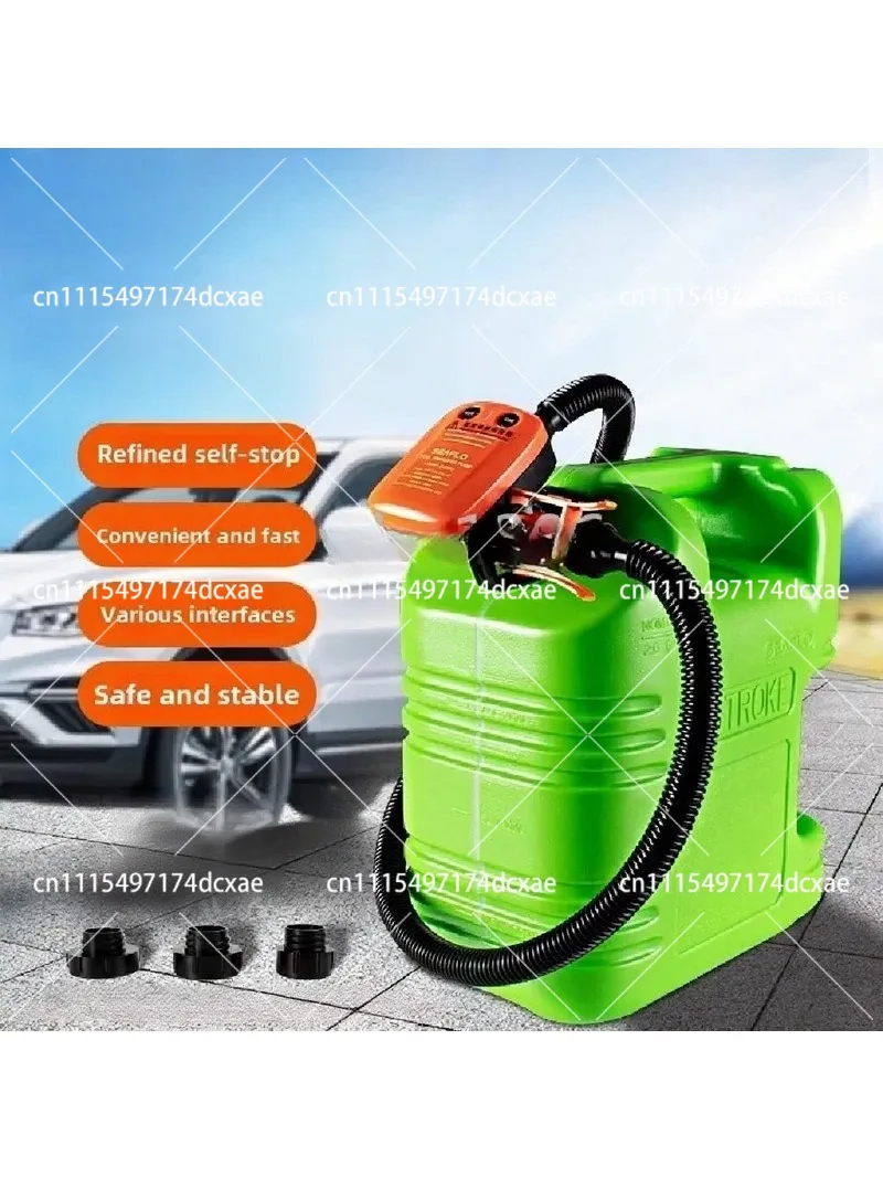 Rechargeable Self-Priming Oil Pump with Lithium Battery, Portable Electric Fuel Transfer Pump for Outdoor Use