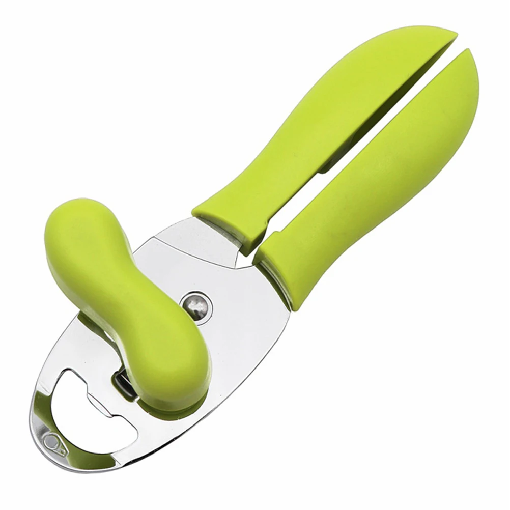 

Portable Can Opener Stainless Steel ABS Material Kitchen Tool Multi Functional Lever Design Camping Restaurant Use Efficient Jar
