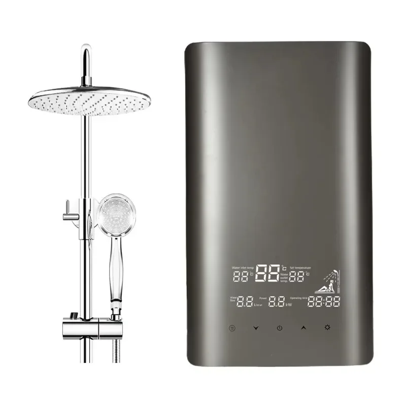 Tankless bathroom hot water heater Geyser 3-phase intelligent instant electric water heater 11Kw commercial 380V