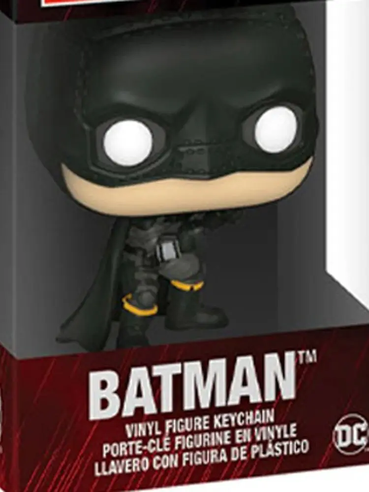 Porte-clés de poche DC le chevalier noir Batman, jouet figurine