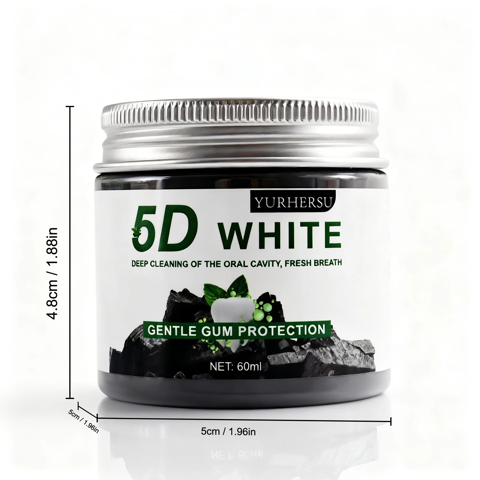 Bamboo Charcoal Teeth Whitening Powder Natural Organic Removes Stains Bad Breath Oral Care 60G view 2