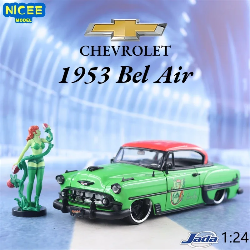 Jada 1:24 1953 Chevy Bel Air High Simulation Diecast Car Metal Alloy Model Car Toys for Children Gift Collection J342