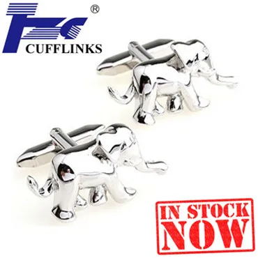 Elephant Cufflink Cuff Link 2 Pairs Shipping Promotion