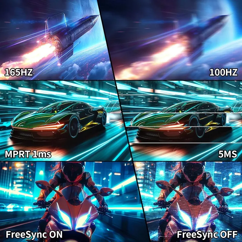 จอเกมโค้ง 34 นิ้ว UWQHD 3440 x 1440 165Hz Curved 1500R - PIP/PBP, 1ms(MPRT), HDR, 300nits