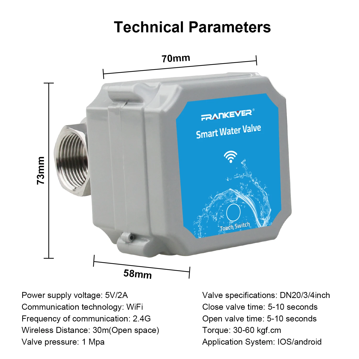 

Tuya Wifi Water Valve Garden Smart Faucet Automation Controller Home Assistant Shut off Water Rate 0% To 100% Zigbee Ball Valve