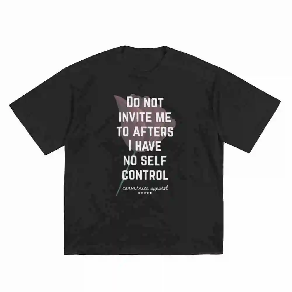 Funny Rave Do Not Invite Me To Afters EDM Outfit Short Sleeve Tee 100% Cotton T-Shirt