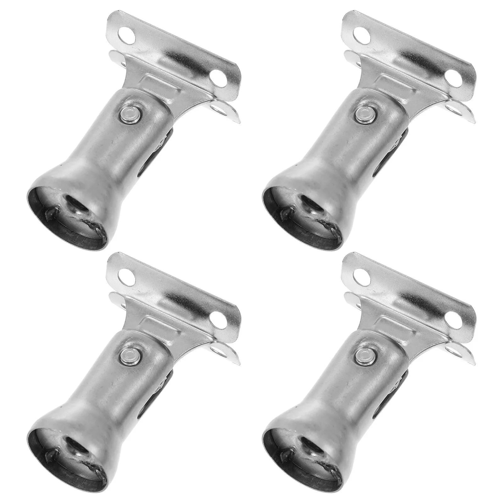 4Pcs Sturdy Stainless Steel Handrail Support Bracket Rustproof Railing Connector for Stair Banister Installation Fixtures