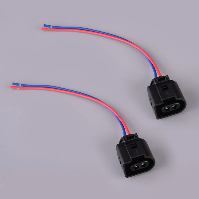 2Pcs 12V Windshield Washer Pump Connector Plug Wiring Fit for Mercedes Benz G550 SLK280 SL550 S65 C230 C280 CL600 A2218690121