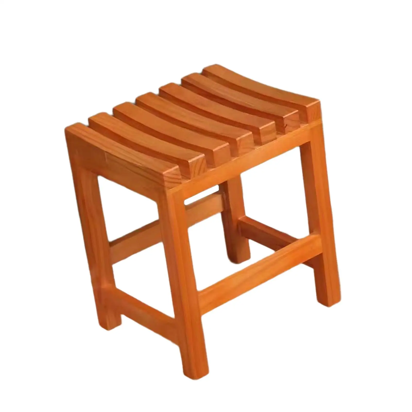 

Табурет для ванной комнаты из цельного дерева, стул для душа и ванны, устойчивая подставка для ног, нескользящая для сауны, аксессуары для ванной комнаты, дома и улицы