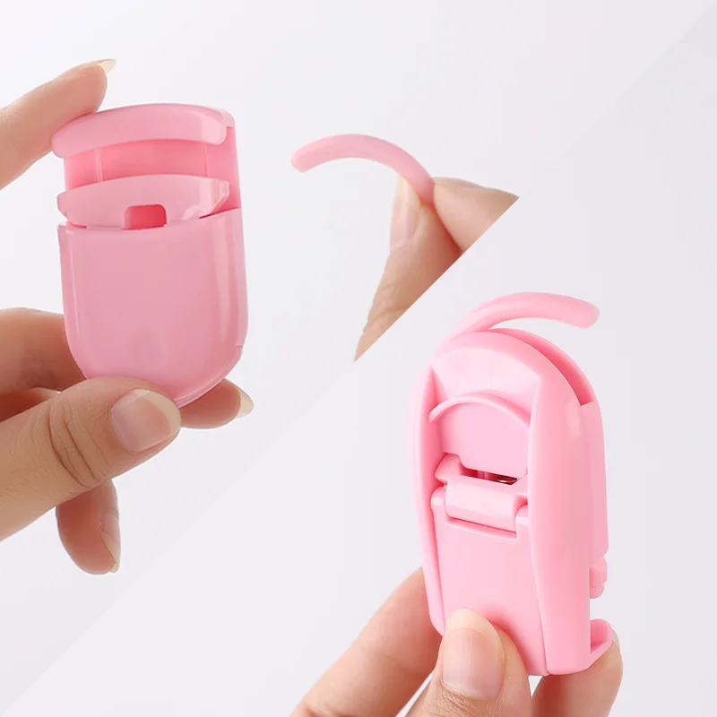 Mini rizador de pestañas colorido, herramientas de extensión de pestañas portátiles profesionales, accesorios de maquillaje de pestañas de estilo de larga duración, 1 Uds.