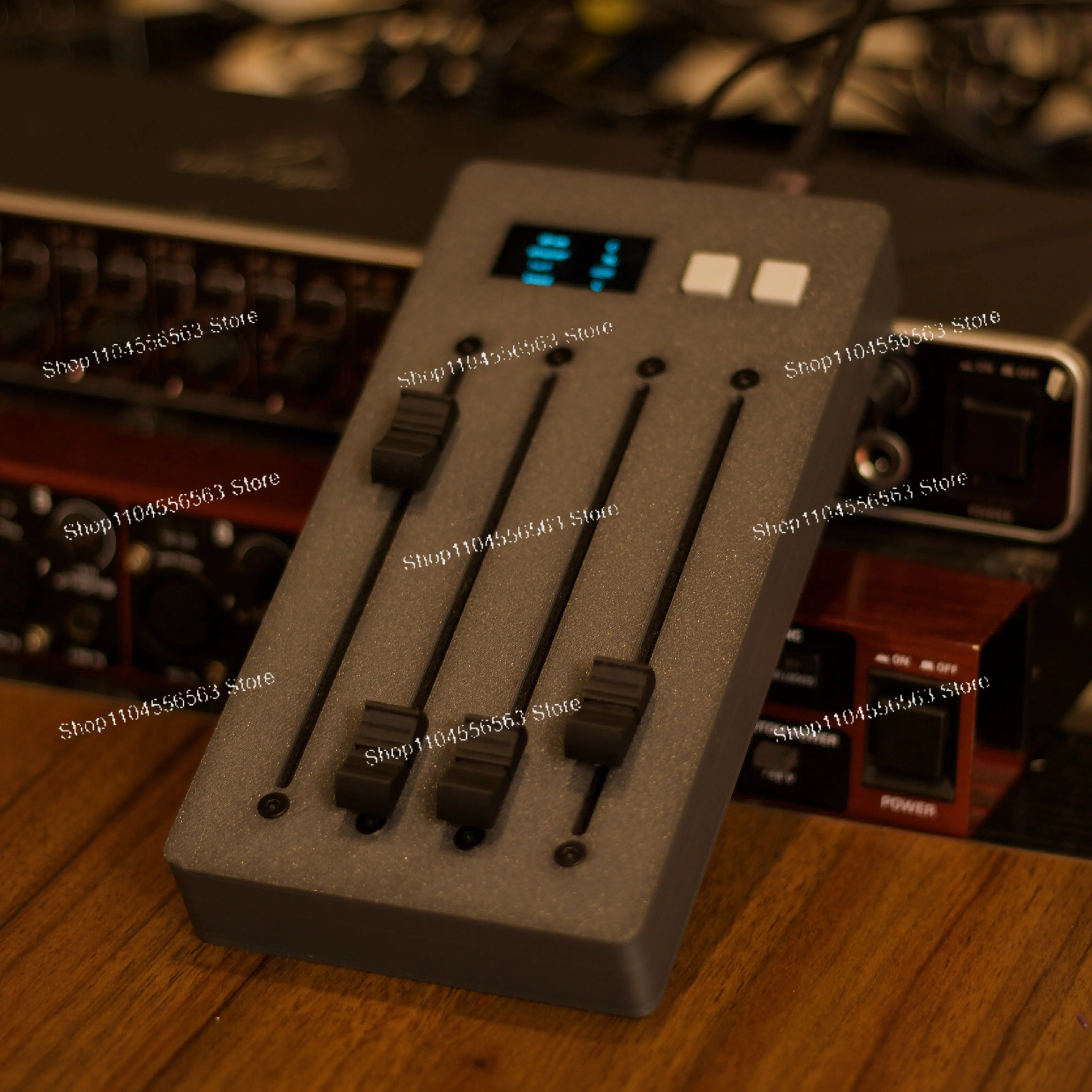 4-Track Motorized Fader MIDI Mixer Controller for DAW Volume Automation & CC Expression Envelope