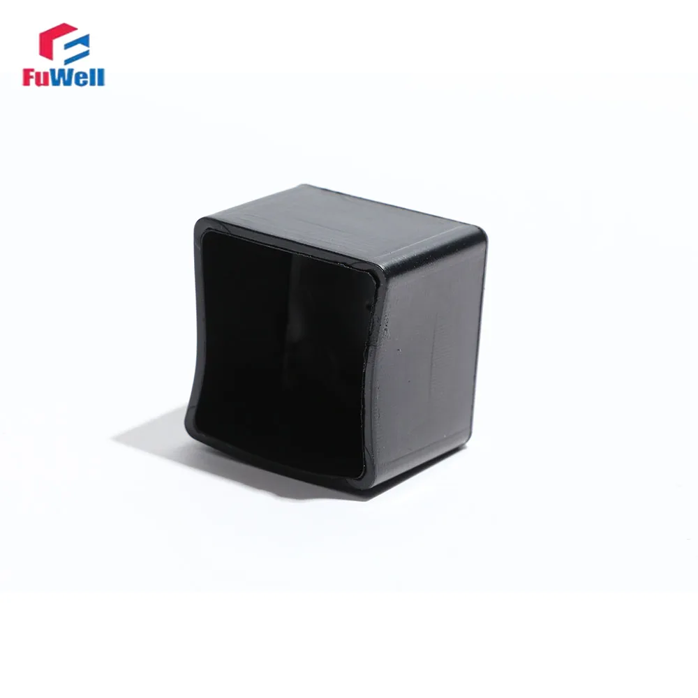 Fuwell مربع البلاستيك القدم يغطي الجدول وكرسي منصات القدم بولي كلوريد الفينيل لينة الخارجي يغطي الأسود المضادة للانزلاق القدم يغطي قبعات الأنابيب البلاستيكية #6