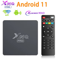 X96Q PRO TV Box Android 11 Smart TV Box Allwinner H313 Quad Core HD 4K Ethernet WiFi Player X96Q Set Top Box