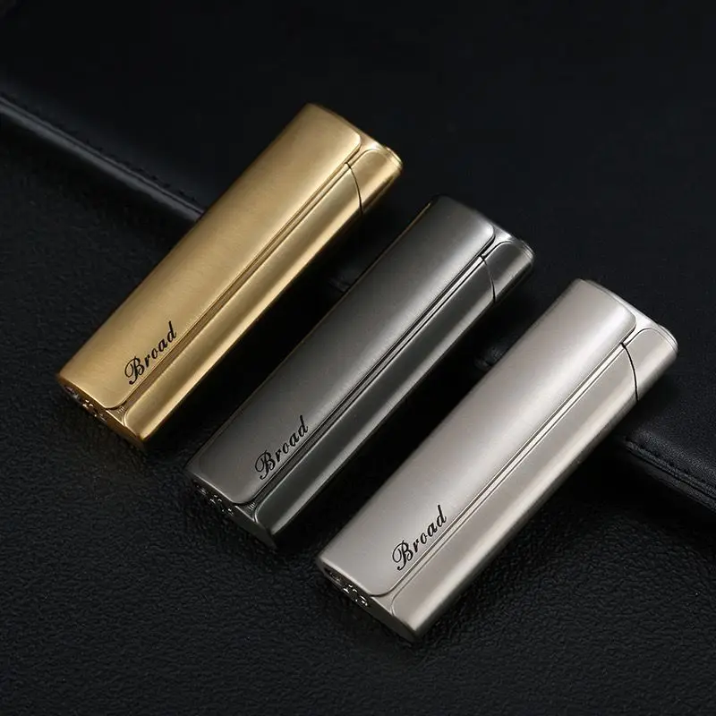 

NEW High End Metal Windproof Inflatable Red Flame Lighter Portable Men's Cigarette Accessory Gift