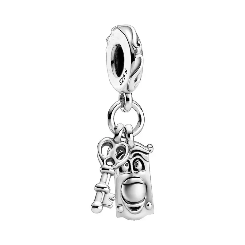 925 Silber Potdemiel Disney Mickey Stitch Toy Story Charm Anhänger Passend für Halskette Original Armband DIY Edles Damen-Partygeschenk