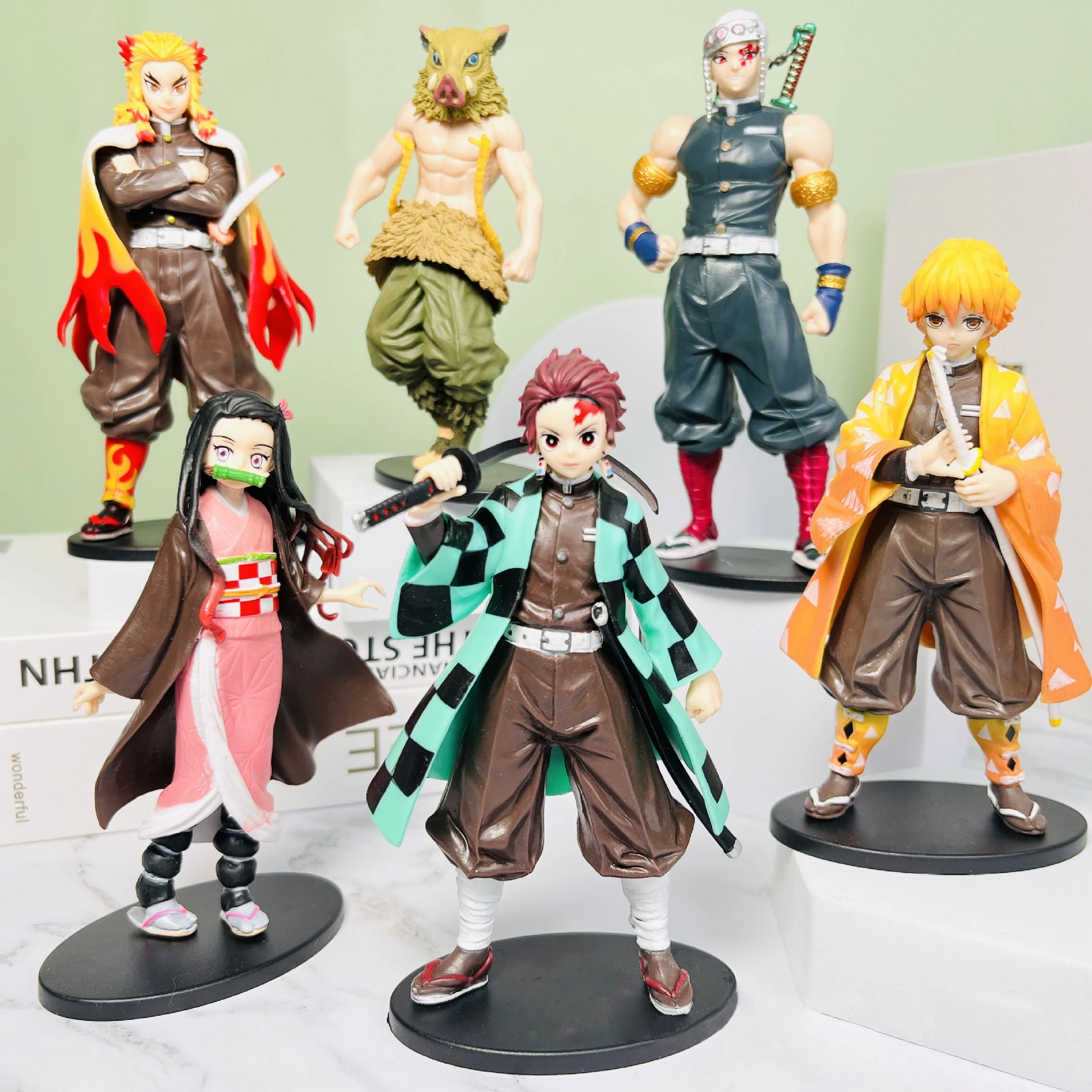 Figurine Anime Action Figures Kawaii Demon Slayer Figure Toy Kid Children Toys Hobbies Handmade Anime Game Peripheral Decoration